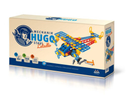 Stavebnice HUGO Letadlo s nářadím 144ks